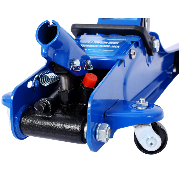 2.5 Ton Low Profile, Heavy-Duty Steel Racing Floor Jack with Single Piston Lift Pump, Lifting Range 3.5"-14.50"