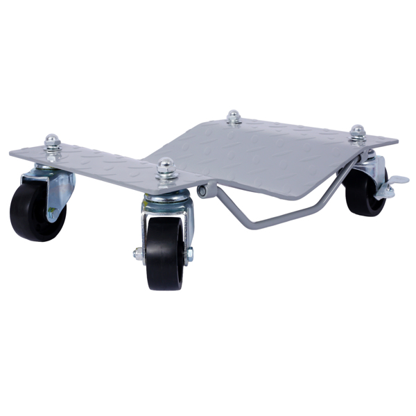 Car Dolly, Heavy Duty Wheel Dolly,4 Tire Wheel Dolly Car Stakes 6000lbs Capacity,Gray