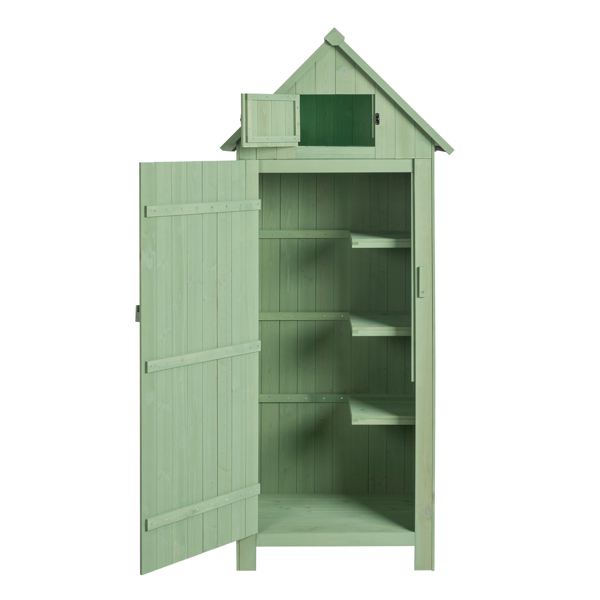 Fir wood Arrow Shed with Single Door Wooden Garden Shed Wooden Lockers 