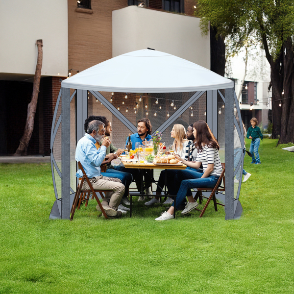  6.8' x 7.2' Outdoor pop-up camping canopy