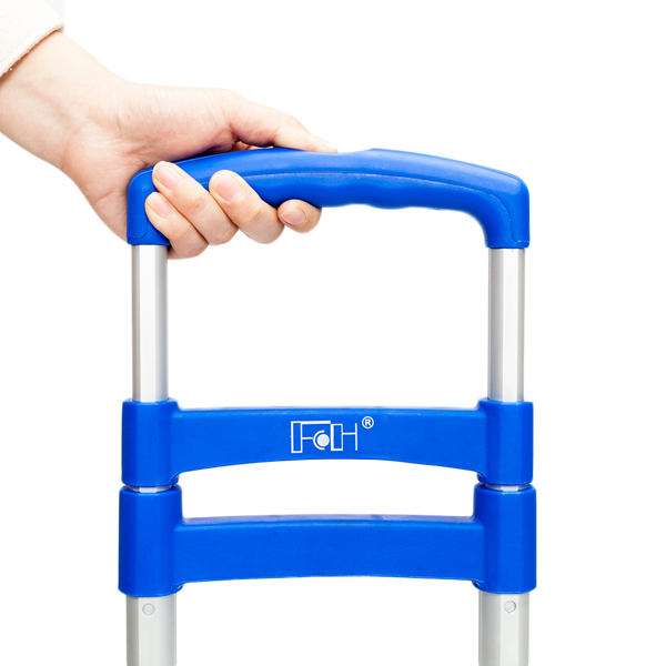 Portable Foldable Telescopic Trolley Trolley Luggage Trolle Blue