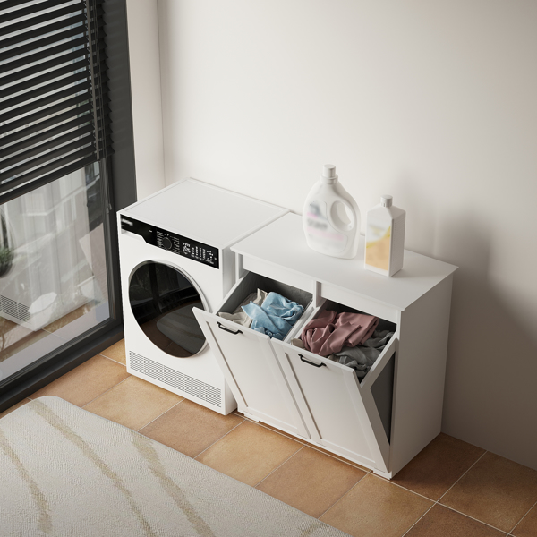 Laundry Cabinet ,with 2 Removable Liner Bags