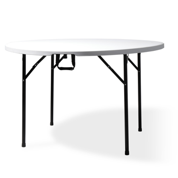 【Replace 94515737】48inch Round Folding Table Outdoor Folding Utility Table White