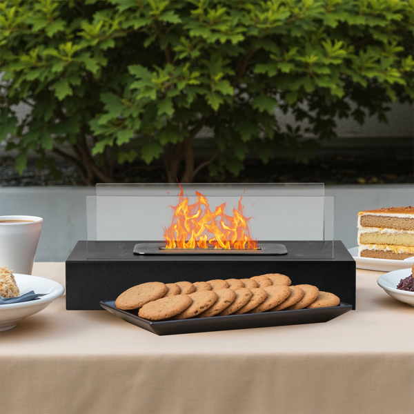 2pcs  13.8*7.1*5.5in  tabletop fire pit
