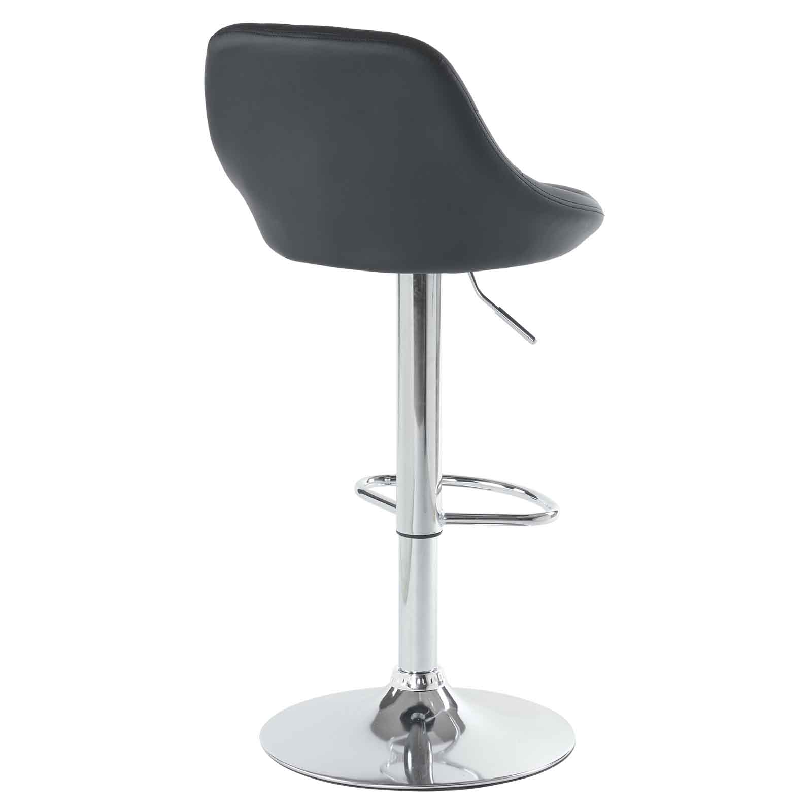 Set Of 2 Pu Leather Swivel Bar Stools With Backrest For Kitchen_voghion.com