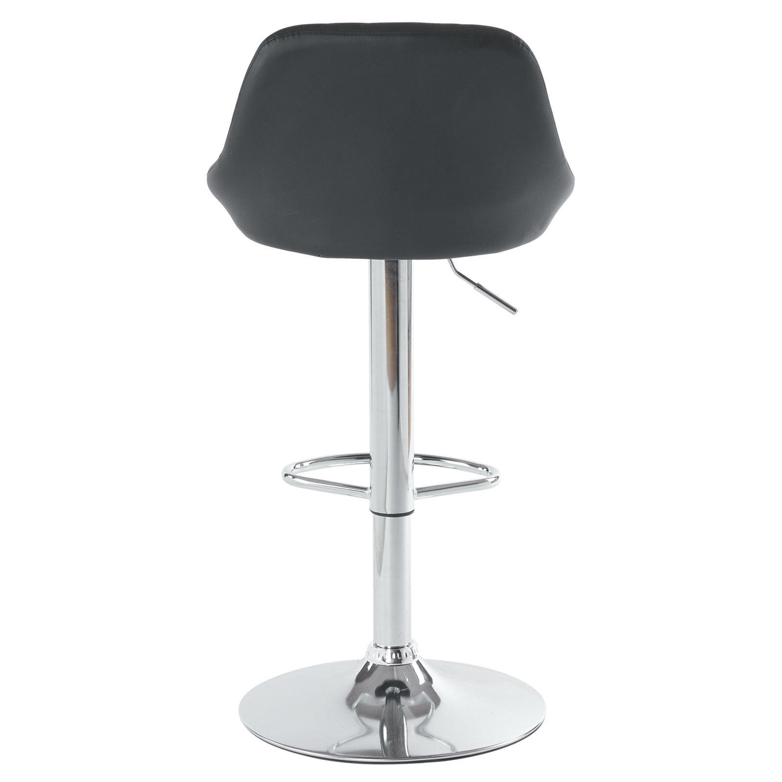 Set Of 2 Pu Leather Swivel Bar Stools With Backrest For Kitchen_voghion.com