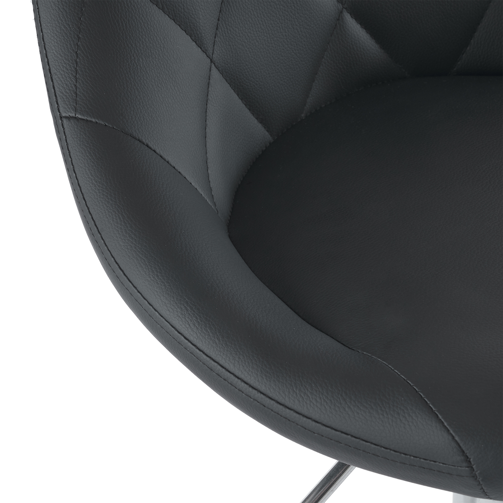 Set Of 2 Pu Leather Swivel Bar Stools With Backrest For Kitchen_voghion.com