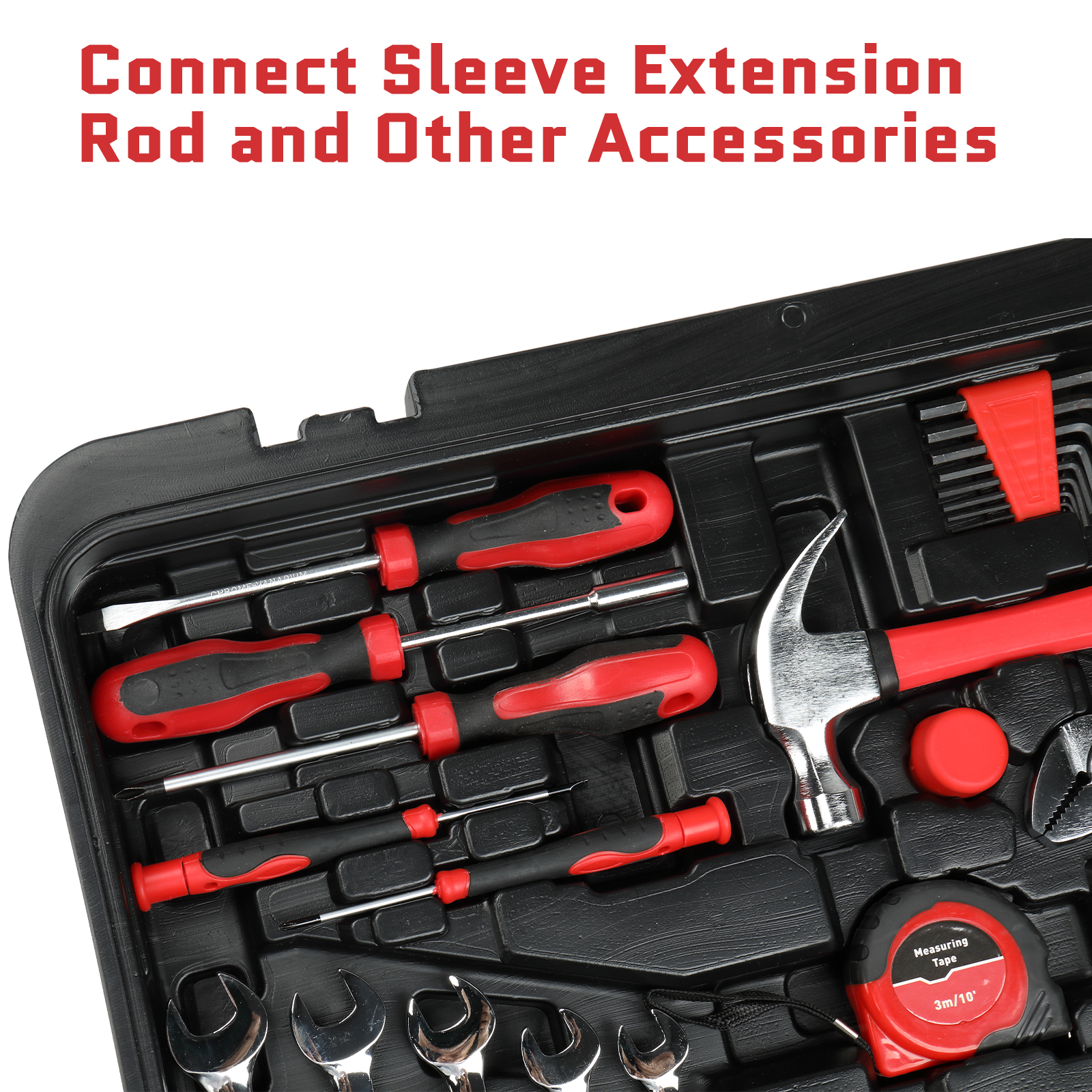 599 PCS Home Tool Set Kit, Auto Repair Tool Kit with Rolling Tool Box view 5