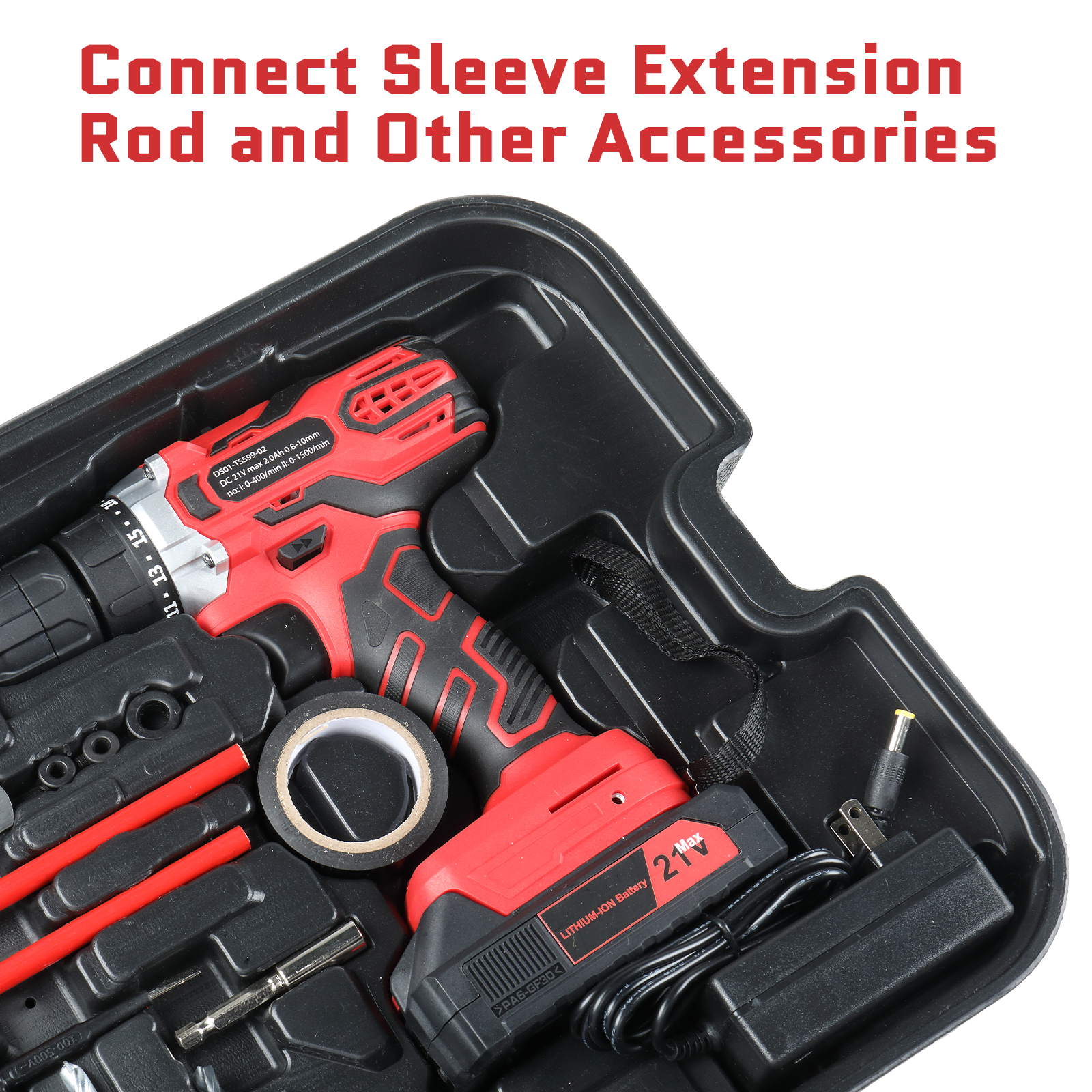 599 PCS Home Tool Set Kit, Auto Repair Tool Kit with Rolling Tool Box view 4