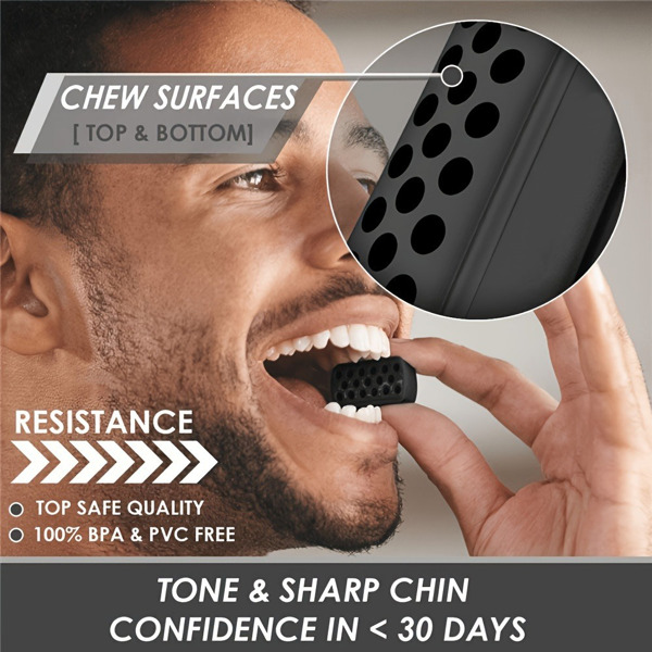 40pcs Boxed Jawline Exerciser, Silicone Jawline Exerciser For Men & Women, Jawline Trainer, Powerful Jawline Sculptor For Beginners(Maybe YunExpress Logistics)