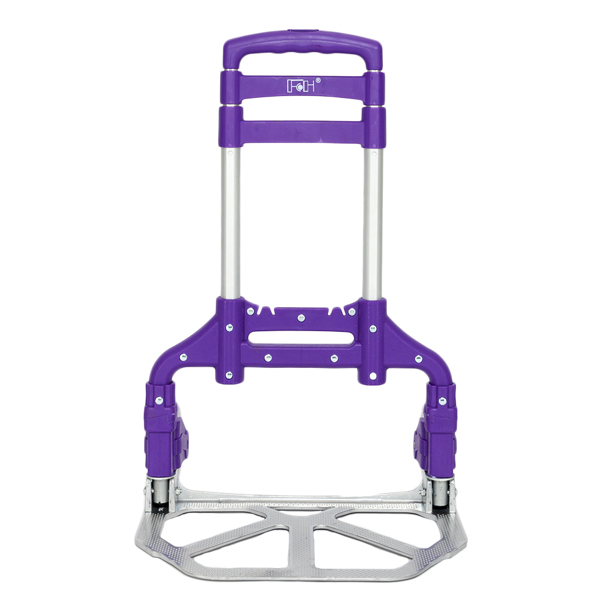 Portable Foldable Telescopic Trolley Trolley Luggage Trolle Purple