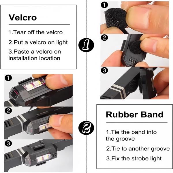 RGB LED Strobe Light Wireless Remote Control For Car Bike Motorcycle Flash Lamps