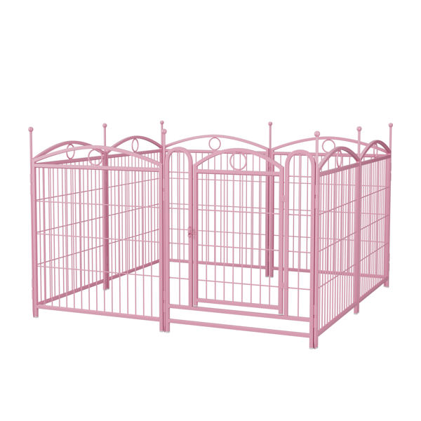 Dog Playpen Indoor 32 inch 8 Panels Metal Dog Pen Pet Dog Fence Outdoor Exercise Pen with Doors, Heavy Duty Dog Fence Puppy Pen for Large Medium Small Dogs Indoor Outdoor Foldable Pet Exercise Pen