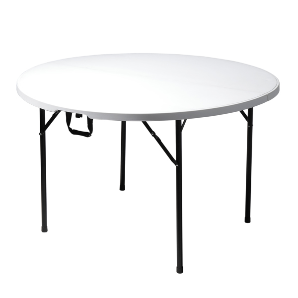 【Replace 94515737】48inch Round Folding Table Outdoor Folding Utility Table White