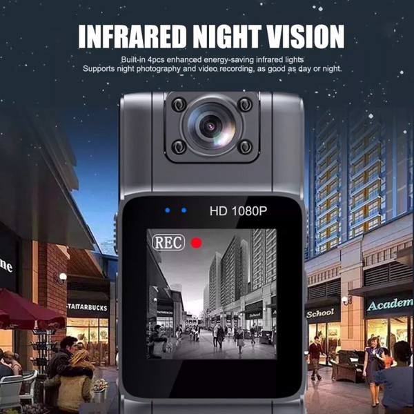 迷你警用摄像机高清180°DVR红外夜视摄像头-4
