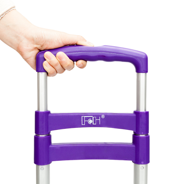 Portable Foldable Telescopic Trolley Trolley Luggage Trolle Purple