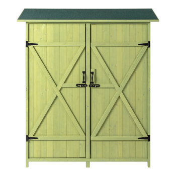 Fir Wood Shed Garden Storage Shed  Green