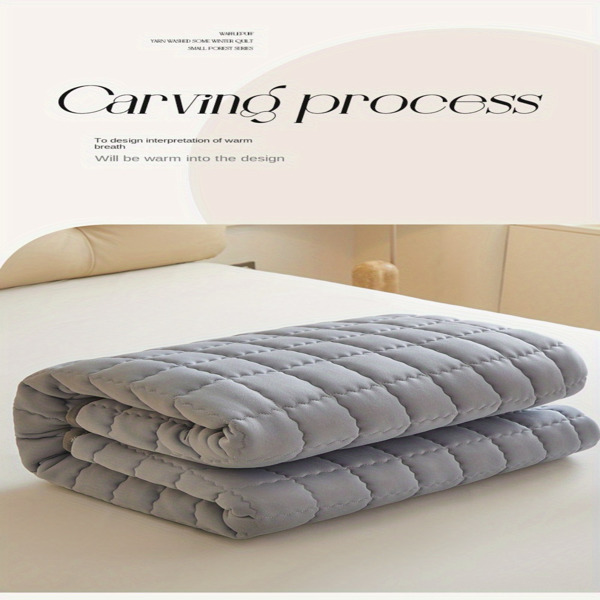 (Cream white 150cm*200cm) Cotton-Padded Waterproof Mattress Protector, Dust-Proof Bed Cover (Without Pillow and Core). Soft, Comfortable Solid Color Bedding Sheet for Bedroom, Guest Room. (Maybe YunEx