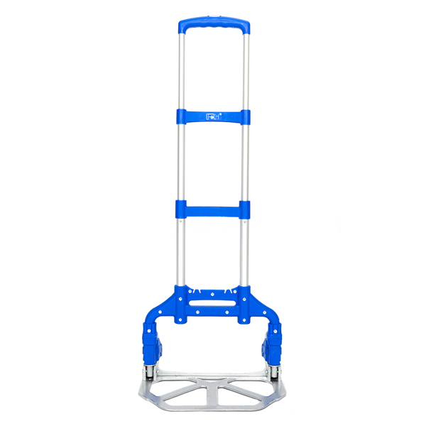 Portable Foldable Telescopic Trolley Trolley Luggage Trolle Blue