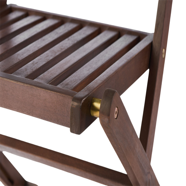 3 件套相思木小酒馆套装，木制折叠庭院家具，适用于花园后院阳台门廊，带 1 张咖啡桌和 2 张折叠椅，自然染色-14