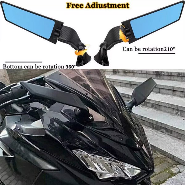 Adjustable Rotating Rearview Mirror Wind Wing For Honda CBR1000RR CBR600RR 250RR