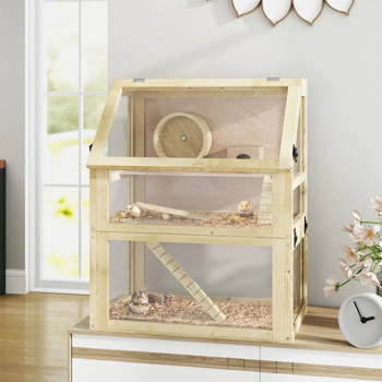  3 Tier Wooden Hamster Cage 24\\" x 16\\" x 29.5\\" 