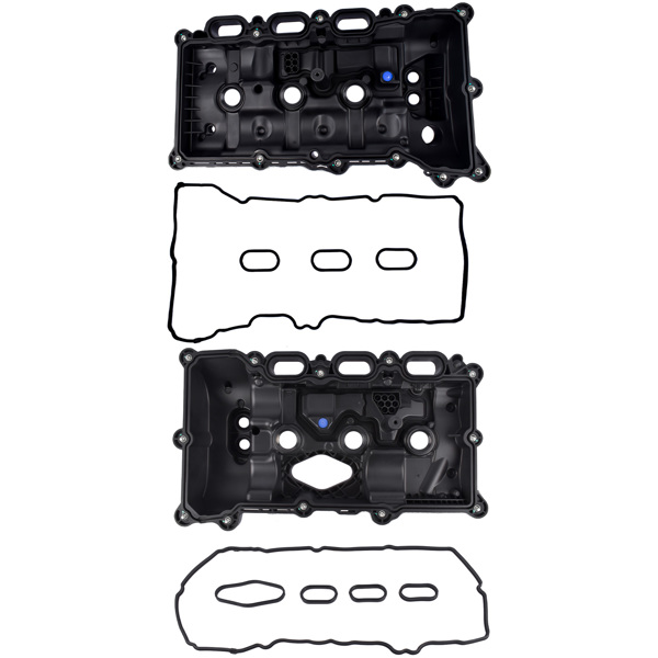 2PCS Valve Cover Left+Right HL3Z-6582-F HL3Z-6582-G for Ford F-150 Expedition, Lincoln Navigator 2018-2022