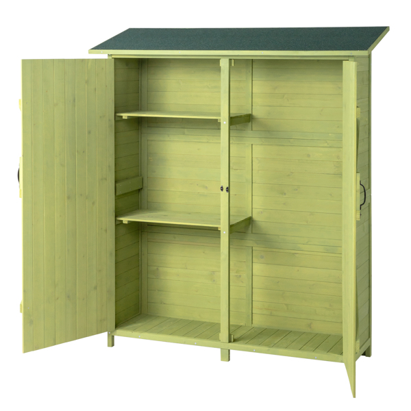 Fir Wood Shed Garden Storage Shed  Green