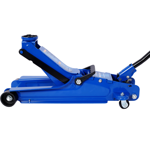 2.5 Ton Low Profile, Heavy-Duty Steel Racing Floor Jack with Single Piston Lift Pump, Lifting Range 3.5"-14.50"