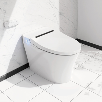 Luxury Smart Toilet with Bidet Built In, Bidet Toilet with Heated Seat, Elongated Japanese Toilet with Automatic Flush, Dryer, Night Light, Digital Display[Unable to ship on weekends]