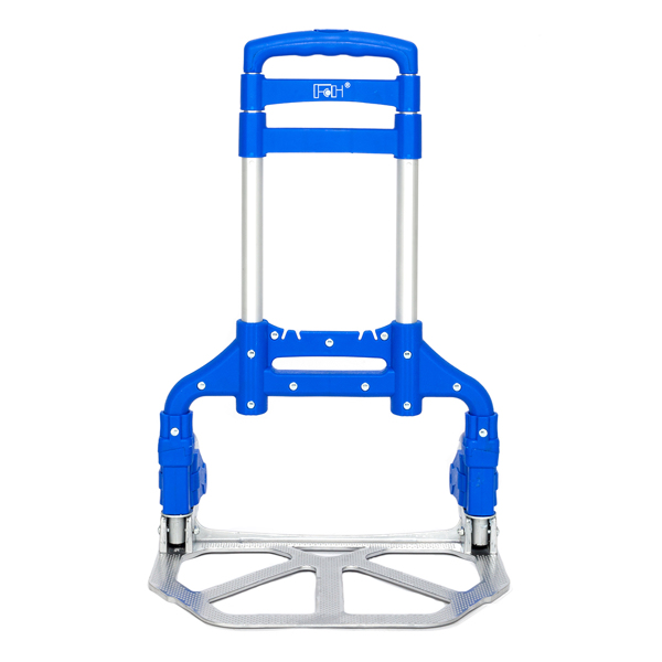 Portable Foldable Telescopic Trolley Trolley Luggage Trolle Blue