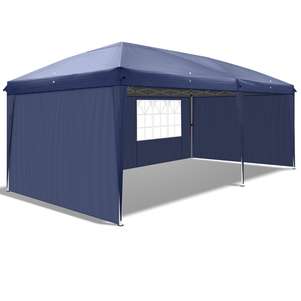 Lotto 3 x 6m Two Windows Practical Waterproof Folding Tent Blue