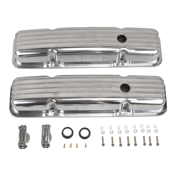 Valve Cover Polished, small Chevy 58-86 short MT039014 (Ban sale on  Amazon) (No support for unconditional return)