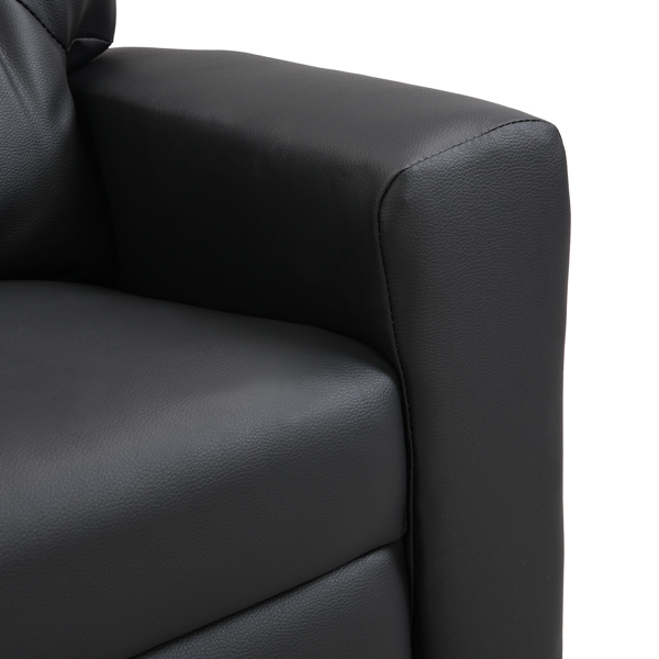 Kids Recliner Chair  Black PVC