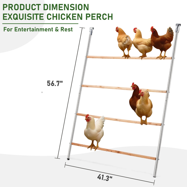 104*143cm  Outdoor chicken perch
