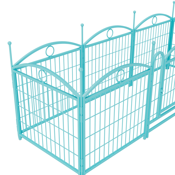 Dog Playpen Indoor 24 inch 8 Panels Metal Dog Pen Pet Dog Fence Outdoor Exercise Pen with Doors, Heavy Duty Dog Fence Puppy Pen for Large Medium Small Dogs Indoor Outdoor Foldable Pet Exercise Pen