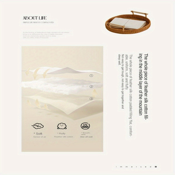 (Cream white 150cm*200cm) Cotton-Padded Waterproof Mattress Protector, Dust-Proof Bed Cover (Without Pillow and Core). Soft, Comfortable Solid Color Bedding Sheet for Bedroom, Guest Room. (Maybe YunEx