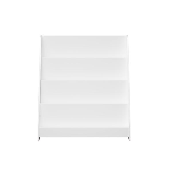 4-Tier Kids Bookshelf, Toddler Book Display Shelves, Helps Keep Bedrooms, Playrooms, and Classrooms Organized,White