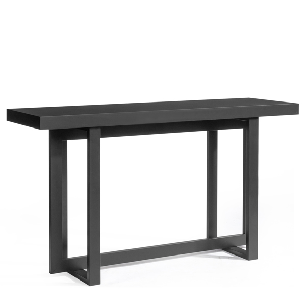 Modern Wood Entryway Console Table Sofa Table, Long Entryway Table for Hallway Living Room Foyer Corridor Bedroom, Black