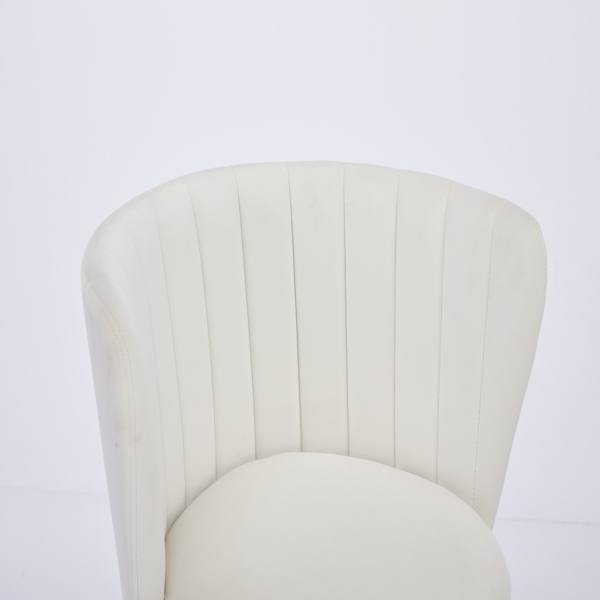 Counter Height Bar Stools Set of 2, 360° Swivel Upholstered Barstools with Backs and Metal Legs, 26