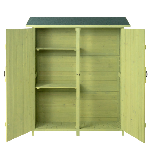 Fir Wood Shed Garden Storage Shed  Green