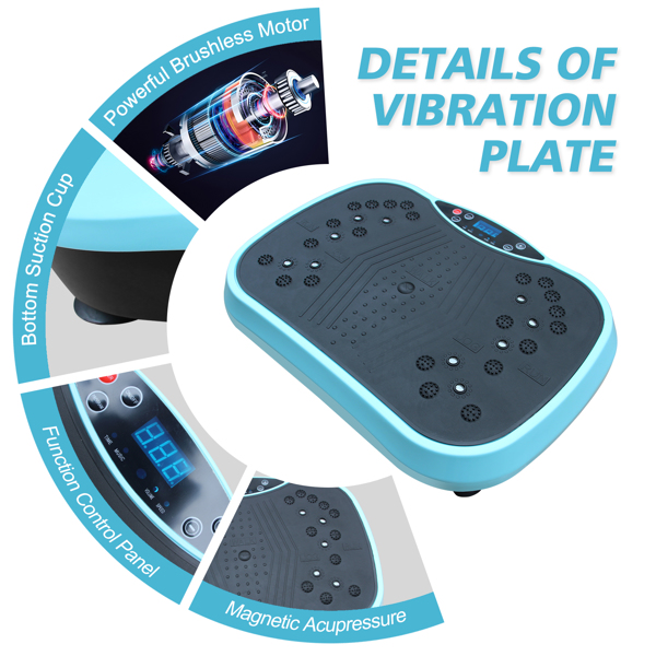 Vibration Plate Exercise Machine - Whole Body Workout Vibration Fitness Platform, Home Training Equipment for Weight Loss & Toning