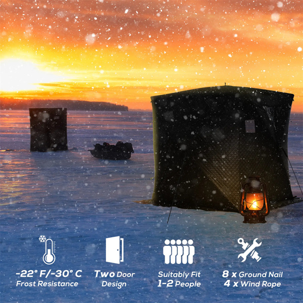 Pop-up Ice Fishing Tent,  Black Ice Shanty