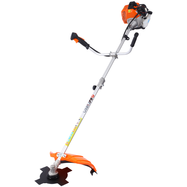 52cc Weed Wacker Gas Powered,6 in 1 Multifunction, String Trimmer, 8 inch Weed Wacker Attachments Heads,10" Metal 3/4/80T Blade,Rubber Handle , Shoulder & Strap Included, EPA Compliant