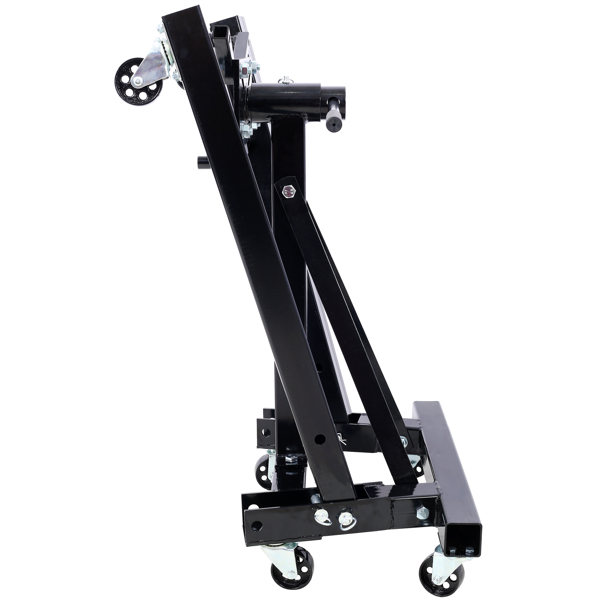 Folding Engine Stand 2000 LBS Capacity Motor Hoist 360 Degree Adjustable Mounting Head Dolly Mover Auto Repair Rebuild Jack,black