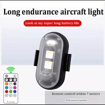 RGB LED Strobe Light Wireless Remote Control For Car Bike Motorcycle Flash Lamps