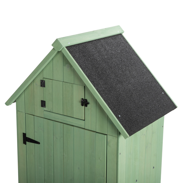 Fir wood Arrow Shed with Single Door Wooden Garden Shed Wooden Lockers 