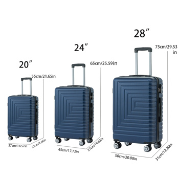 Luggage Set ABS Material Travel Suitcase Set With Spinner Wheels for Men Women, 20\\'\\'/24\\'\\'/28\\'\\'