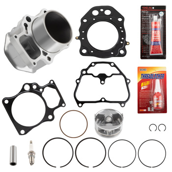 Cylinder Piston Gasket Top End Rebuild Kit for Honda Rancher TRX420 4x4 07-18