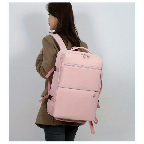 Women's Large Capacity Backpack with USB Charger and Shoe Pocket, Flight-Approved for Easy Travel. (Maybe YunExpress Logistics)